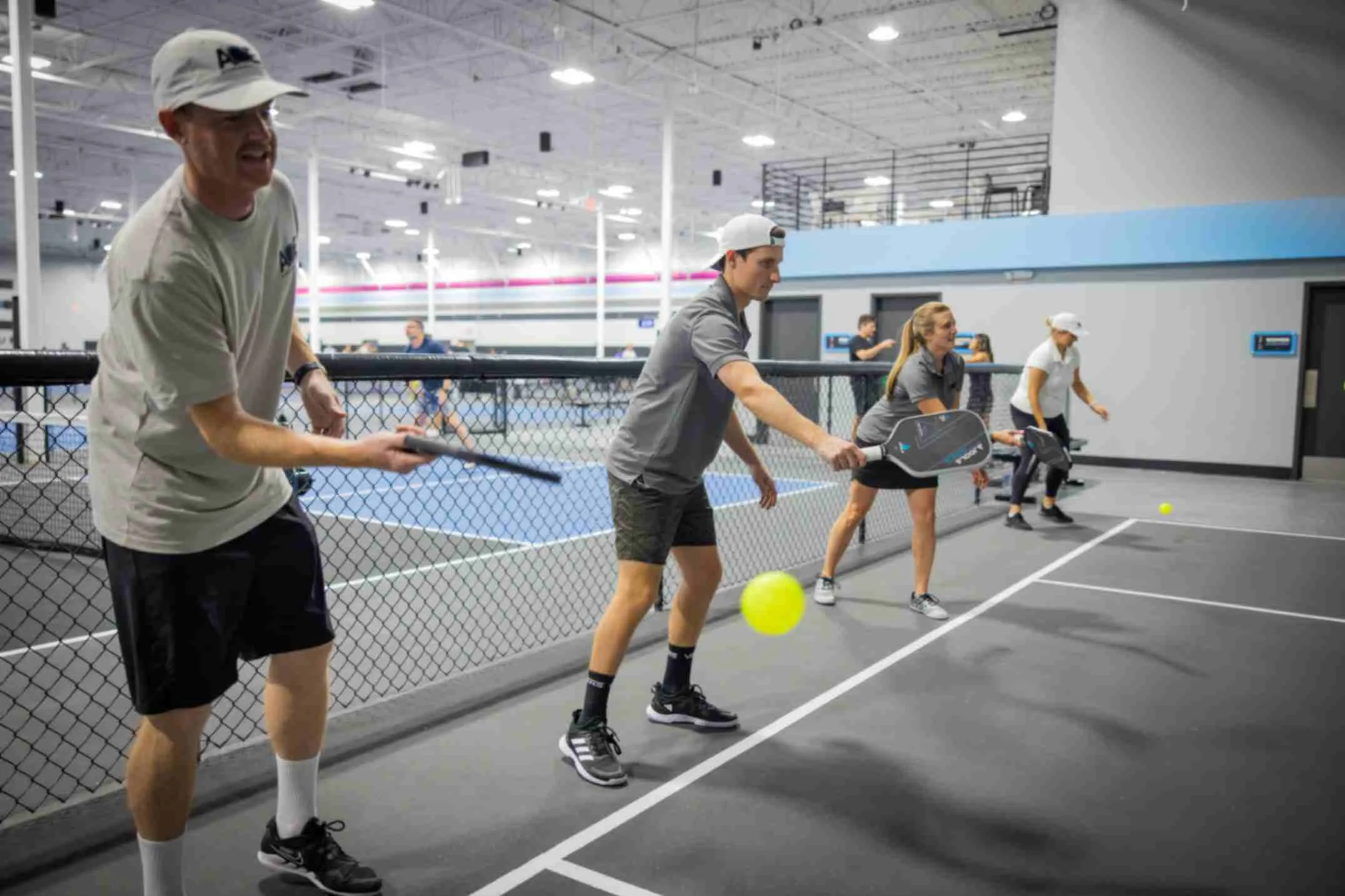 Man serves the ball